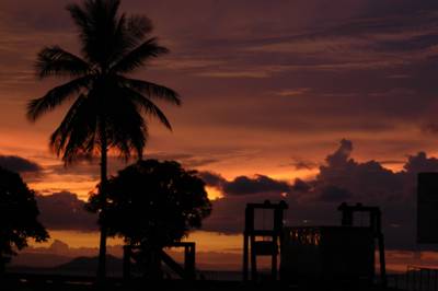 A perfect sunset from the ferry dock in Puntarenas. 