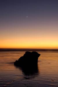 Cresent Moon over Punta Judas