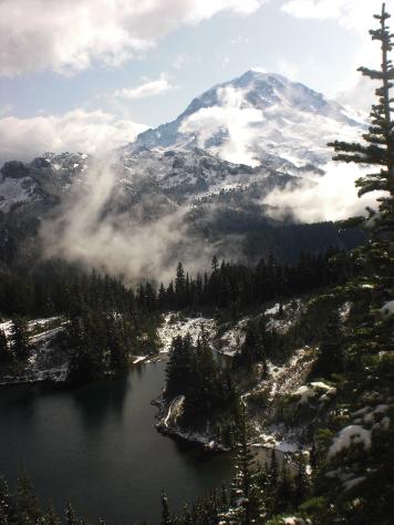 Rainier over Eunice Lake