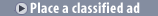 Place a classified ad